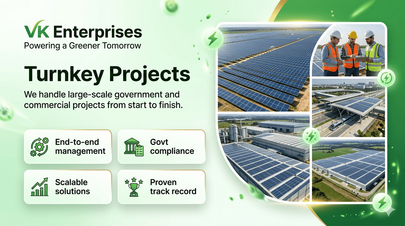 Professional solar panel installation service in Uttar Pradesh by VK Enterprises.